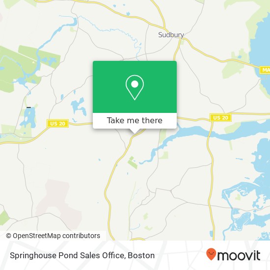 Springhouse Pond Sales Office map