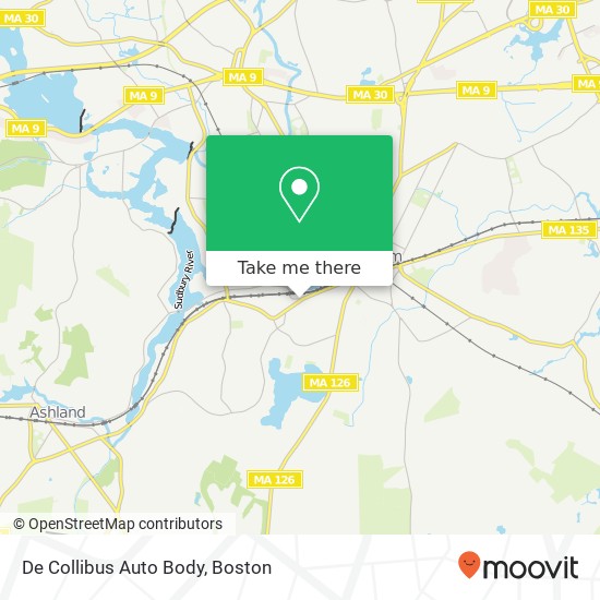 Mapa de De Collibus Auto Body