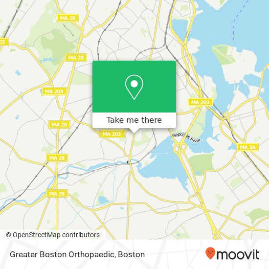 Mapa de Greater Boston Orthopaedic