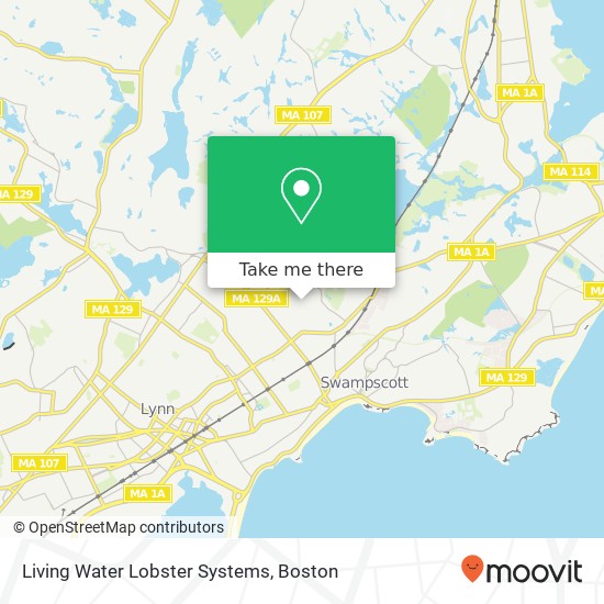 Mapa de Living Water Lobster Systems