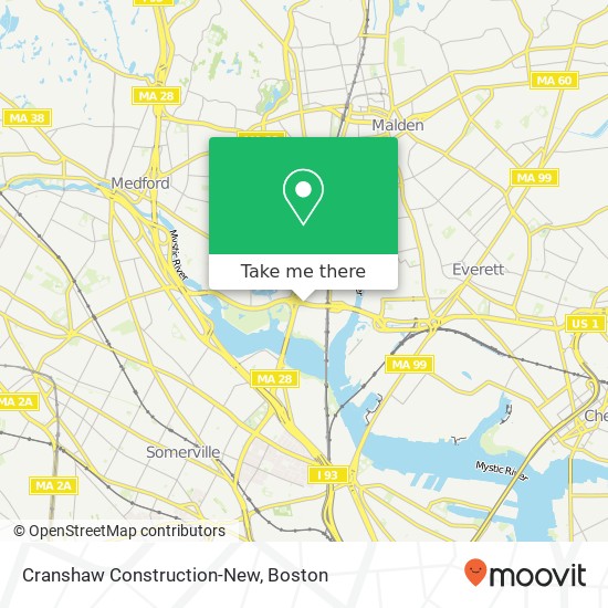 Mapa de Cranshaw Construction-New