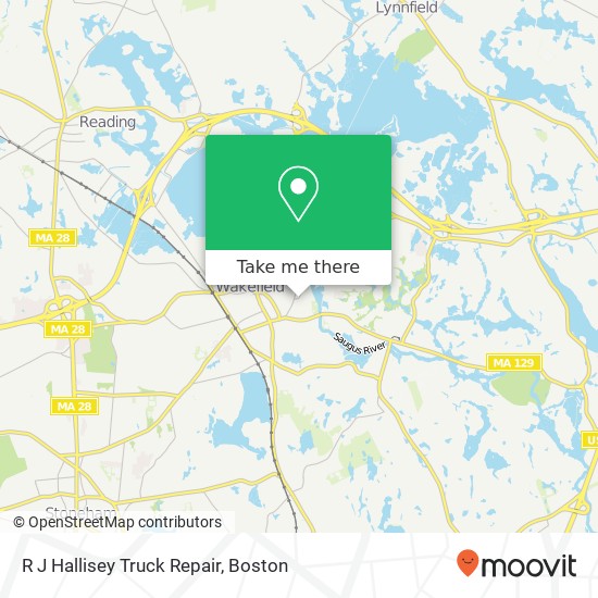 R J Hallisey Truck Repair map