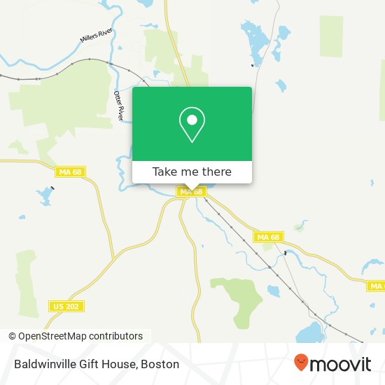 Baldwinville Gift House map