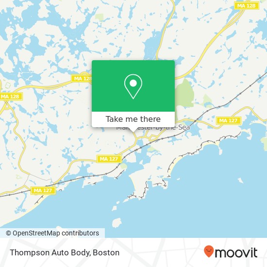 Thompson Auto Body map