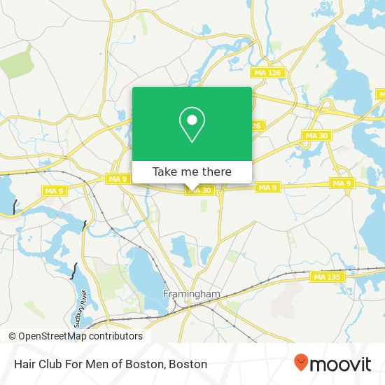 Mapa de Hair Club For Men of Boston
