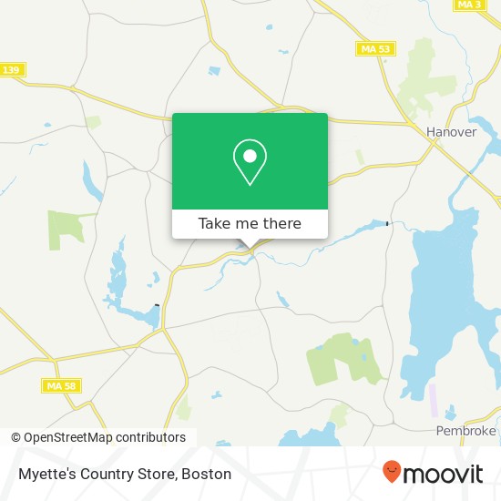 Mapa de Myette's Country Store