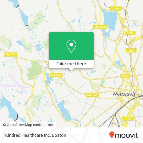 Kindred Healthcare Inc map