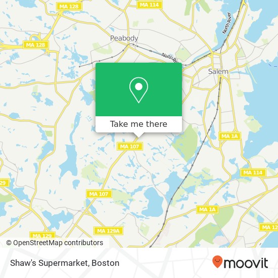 Shaw's Supermarket map