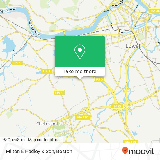 Milton E Hadley & Son map