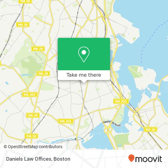 Daniels Law Offices map