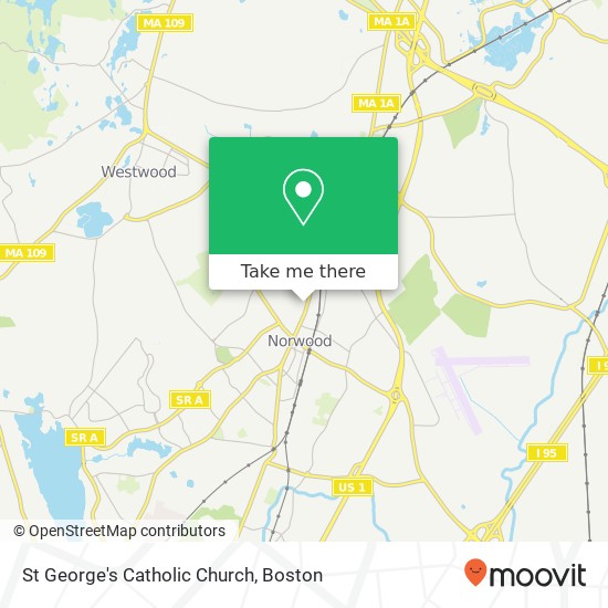 St George's Catholic Church map