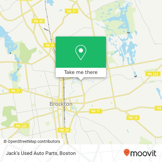 Jack's Used Auto Parts map