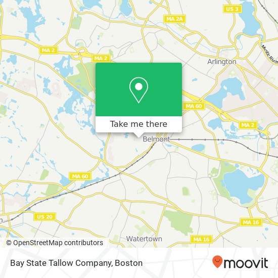 Bay State Tallow Company map