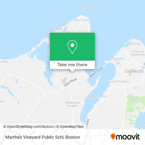 Martha's Vineyard Public Schl map