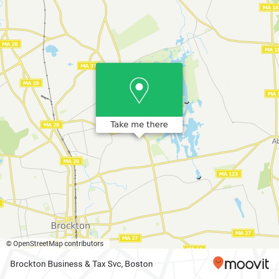 Brockton Business & Tax Svc map