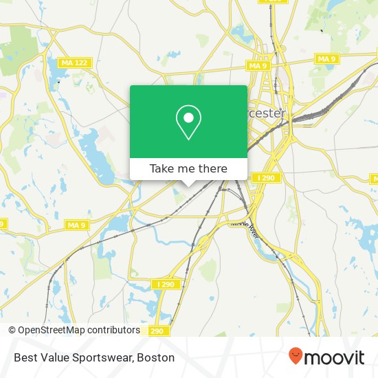 Mapa de Best Value Sportswear