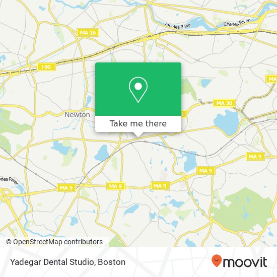 Mapa de Yadegar Dental Studio