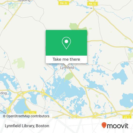 Lynnfield Library map