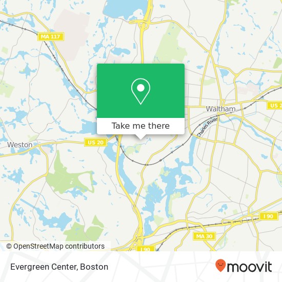 Evergreen Center map