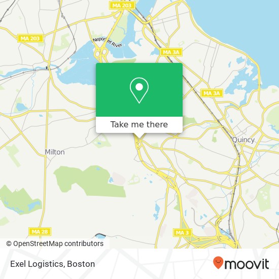 Mapa de Exel Logistics