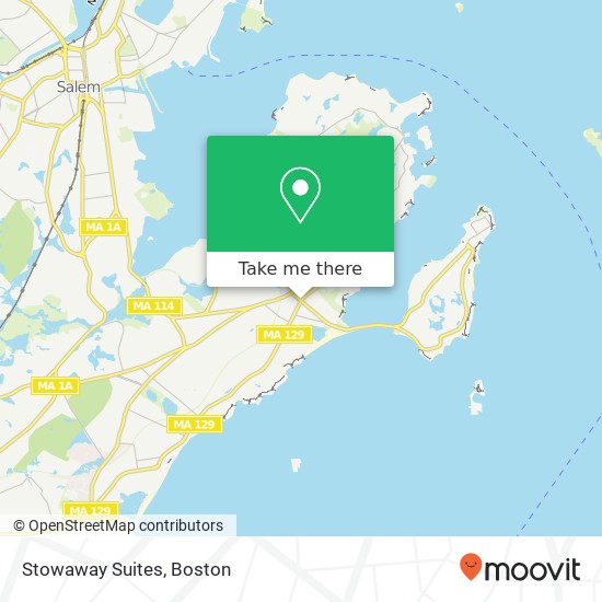 Mapa de Stowaway Suites