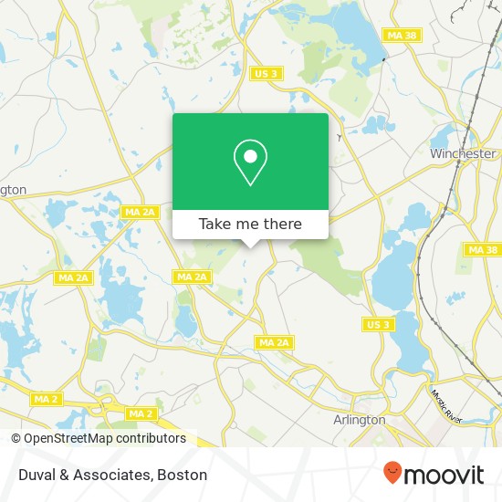 Mapa de Duval & Associates