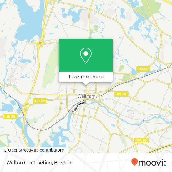 Walton Contracting map