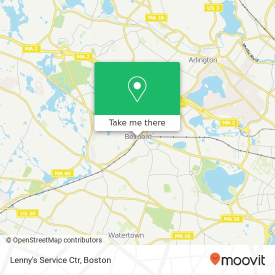 Lenny's Service Ctr map