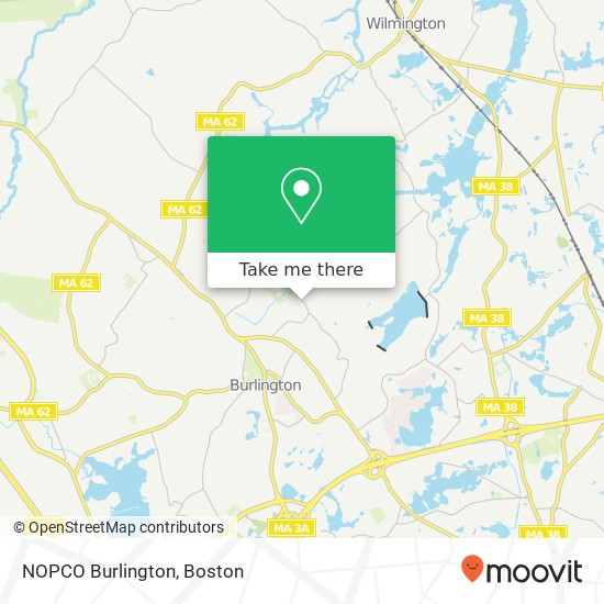 Mapa de NOPCO Burlington