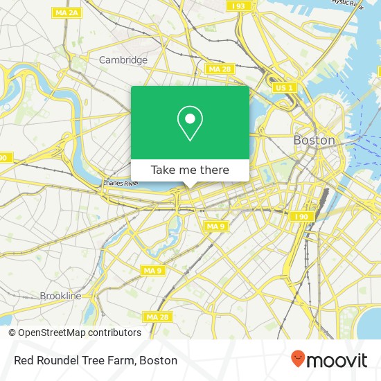 Red Roundel Tree Farm map