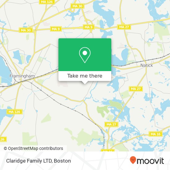 Claridge Family LTD map