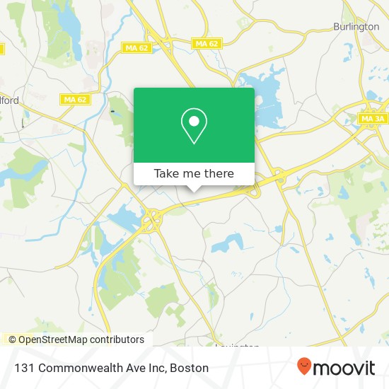 Mapa de 131 Commonwealth Ave Inc