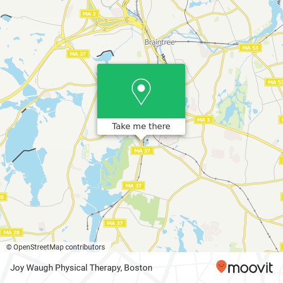 Mapa de Joy Waugh Physical Therapy