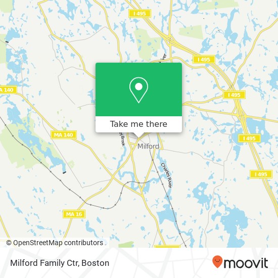 Milford Family Ctr map