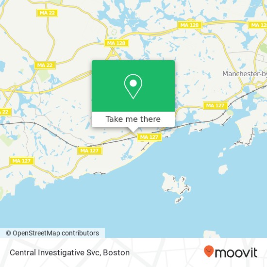 Central Investigative Svc map