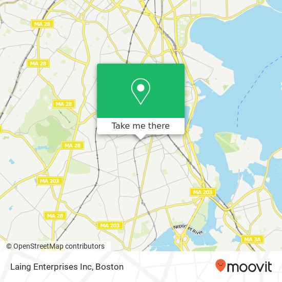 Laing Enterprises Inc map