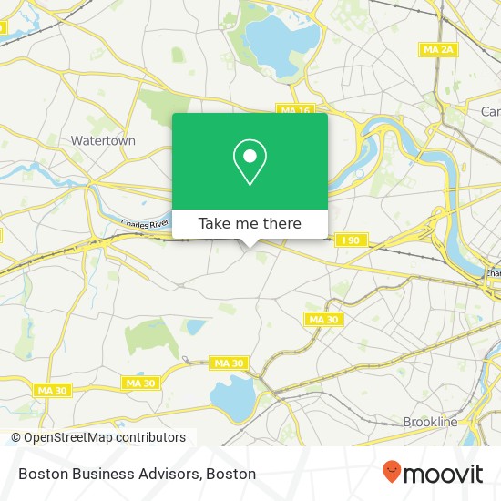 Boston Business Advisors map