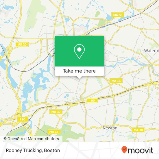 Mapa de Rooney Trucking