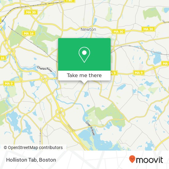 Holliston Tab map