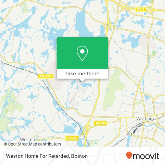 Mapa de Weston Home For Retarded