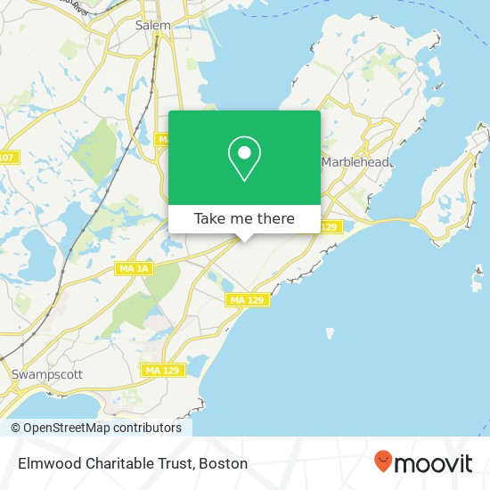 Elmwood Charitable Trust map