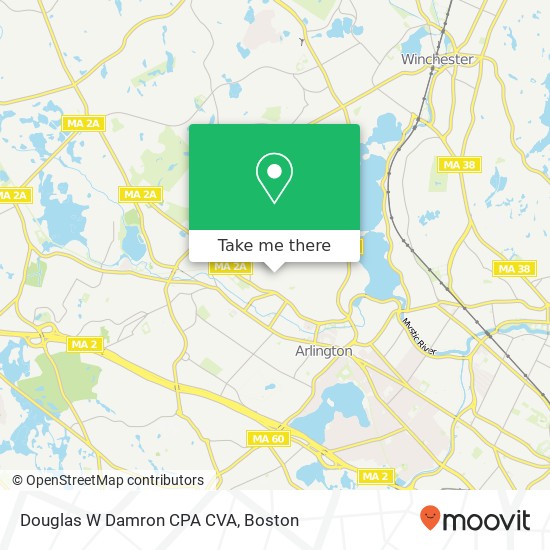 Douglas W Damron CPA CVA map