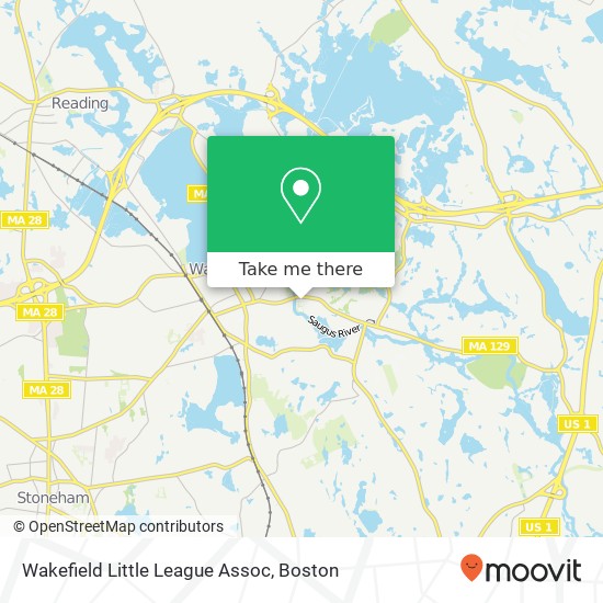 Mapa de Wakefield Little League Assoc