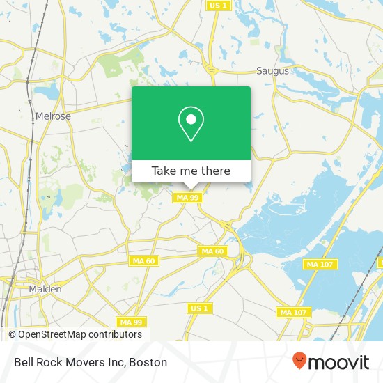 Mapa de Bell Rock Movers Inc