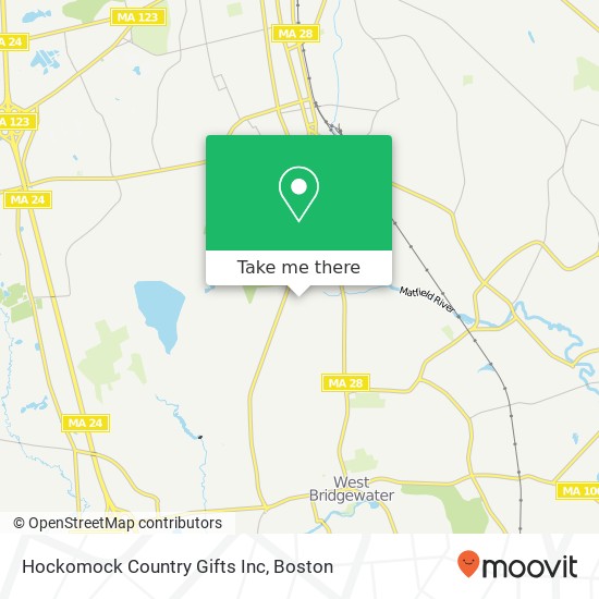 Mapa de Hockomock Country Gifts Inc