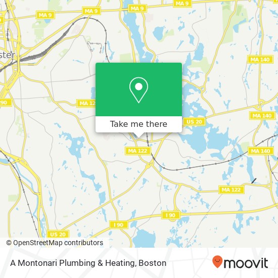 A Montonari Plumbing & Heating map