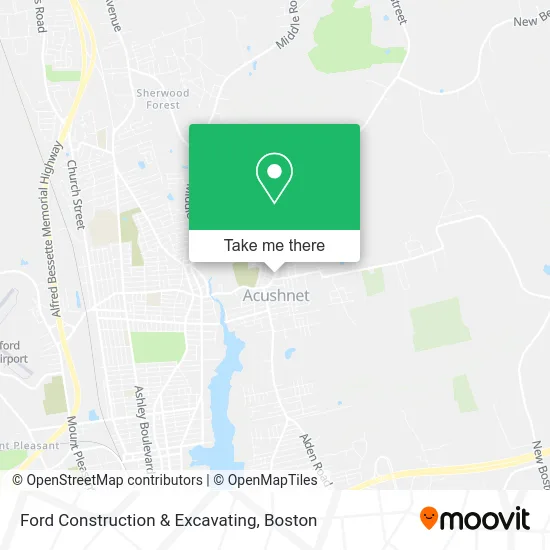 Ford Construction & Excavating map