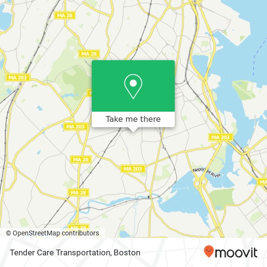 Tender Care Transportation map