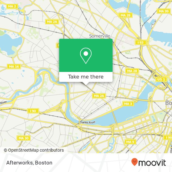 Afterworks map