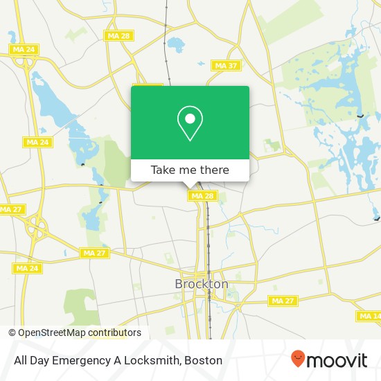 All Day Emergency A Locksmith map